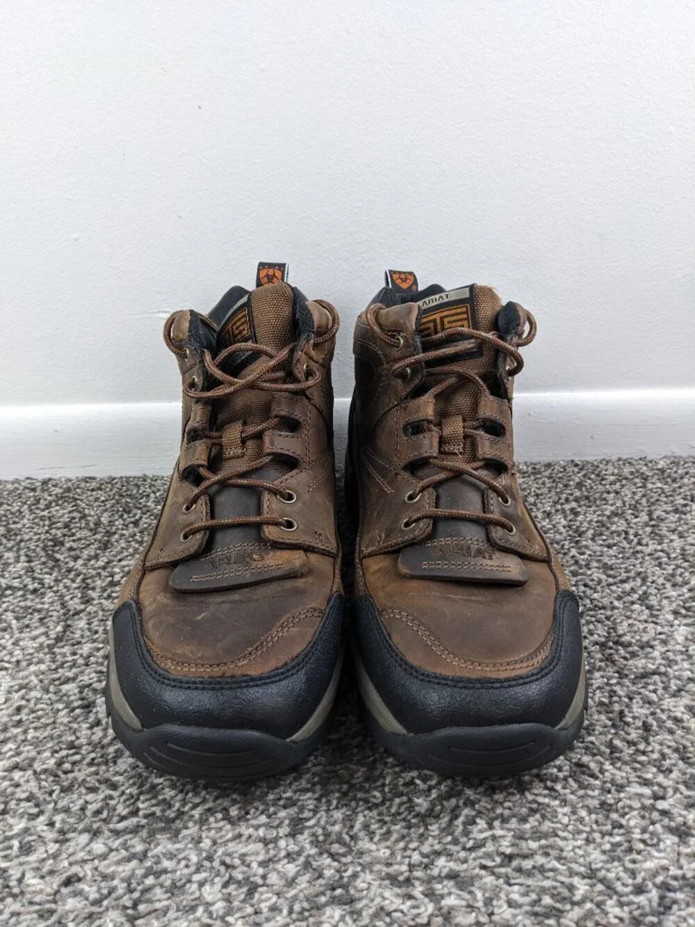 Ariat Terrain Hiking Boots Mens 11 D Brown Leather Lace Up Work Shoes 10002182